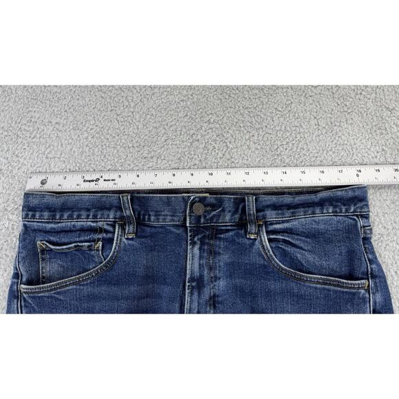 Faherty Jeans Mens 35x28.5 Blue Feel Good Special Weave Organic Cotton Stretch - Picture 12 of 16